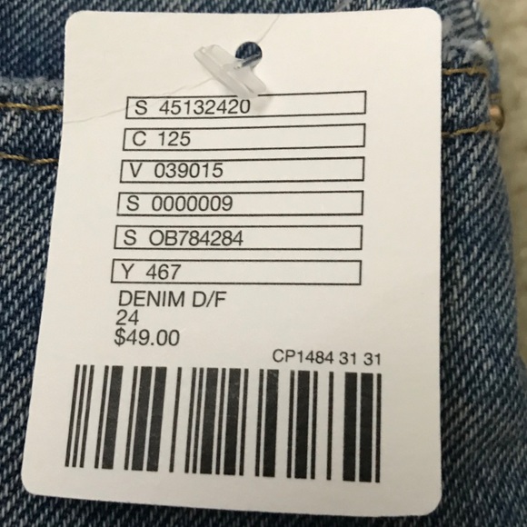 BDG Urban Outfitters High Rise Mom Shorts Size 24 - Picture 4 of 5